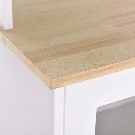 Credenza alta da cucina Moderna in Legno MDF Bianco con 2 Vetrinette 80 x 37 x 183 cm , mobile vetrina multiuso sala da pranzo soggiorno salotto ingresso ufficio studio F835-209A