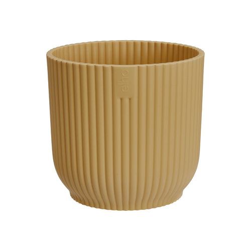 Vaso Vibes Fold Round in plastica riciclata, per esterno, stile moderno
