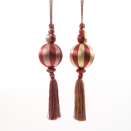 Pallina in velluto con Nappa per albero di natale sfera natalizia particolare h 33 cm