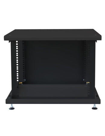 Armadio Rack 19'' ideale per Accumulatori Fotovoltaico 8U P600mm Nero