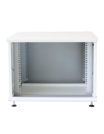 Armadio Rack 19'' ideale per Accumulatori Fotovoltaico 8U P600mm Bianco