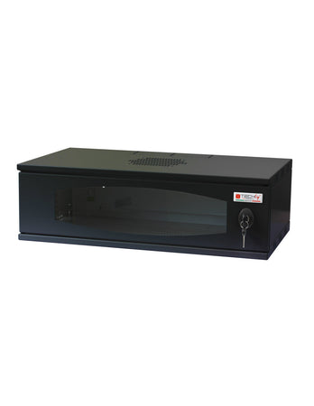 Armadio Rack 19'' a Muro 3U prof. 320 Nero Assemblato