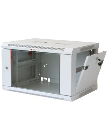 Armadio Rack 19'' a muro 12 unità sezione unica prof. 600mm Grigio