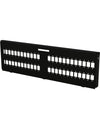 Piastra Adattatrice per 48 Adattatori a Bussola SC Simplex/24/48 LC Duplex/48 E2000 Simplex, Nera
