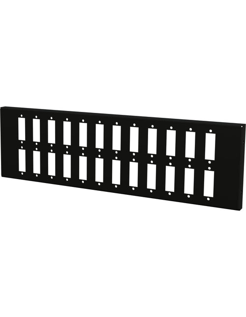 Piastra Adattatrice per 24 Adattatori a Bussola SC Duplex o 24 LC-Quad, Nera