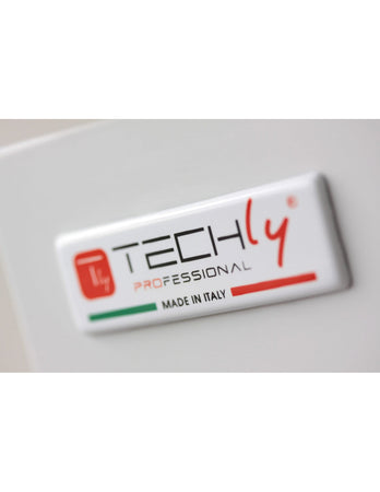 Armadio rack 19'' a pavimento 25U grigio IP55 porta cieca prof. 800 mm