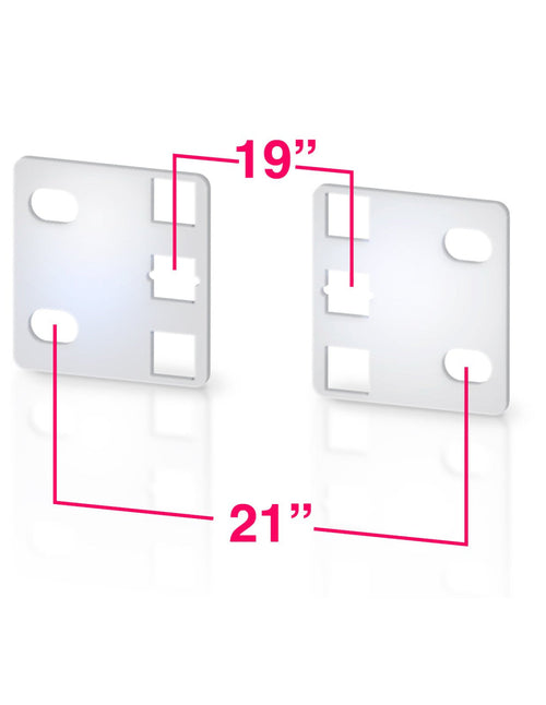 Coppia staffe riduttrici per armadi ETSI 1U