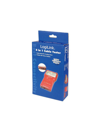 Tester di Rete per Cavi Firewire RJ45 Cat. 5 e 6, ISDN, USB e BNC