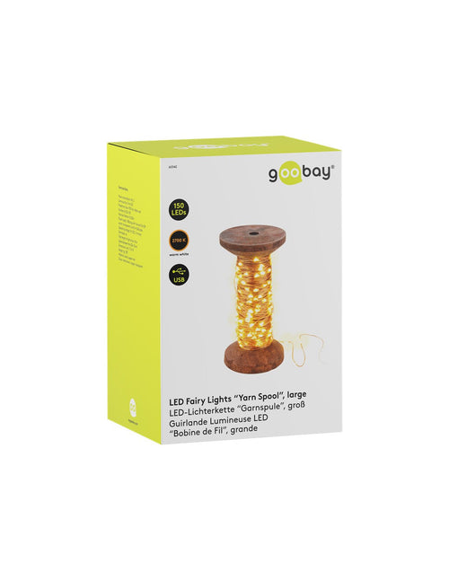 Bobina con Filo di Rame 150 Luci LED IP22 USB Interruttore On Off