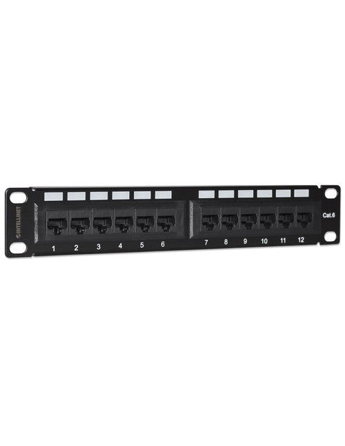 Pannello Patch per Rack 10'' 12 Porte UTP Cat.6 1HE