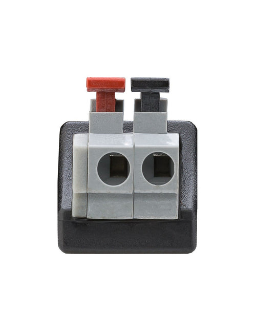 Adattatore Plug DC 2.1x5.5mm Maschio Terminal Block 2 pin con Pulsante