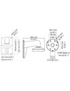 Staffa di Montaggio a Parete per Telecamera Dome, AVA23BK-WBKT