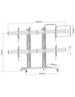 Supporto a Pavimento per 4 TV LCD/LED 32-60'' per Video Wall
