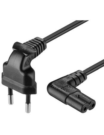 Cavo Alimentazione C7 a Italiana Angolati 1 m Nero