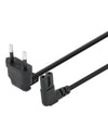 Cavo Alimentazione C7 a Italiana Angolati 2 m Nero
