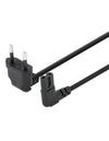 Cavo Alimentazione C7 a Italiana Angolati 3 m Nero