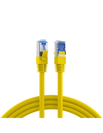 Cavo di Rete Patch in Rame Cat.6A S/FTP TPE Cat.7 Ultraflex Giallo 0,5m