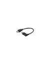 Cavo USB 2.0 A maschio angolato/A femmina 0,15 m