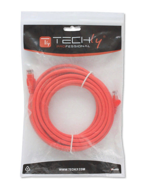 Cavo di Rete Patch in Rame Cat.6 Rosso UTP 5m