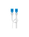 Cavo di Rete Patch Piatto in Rame Cat.6A UTP 10m Bianco