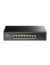Switch Gigabit PoE+ 8 Porte con 2 slot SFP Gigabit, GS1008PS2