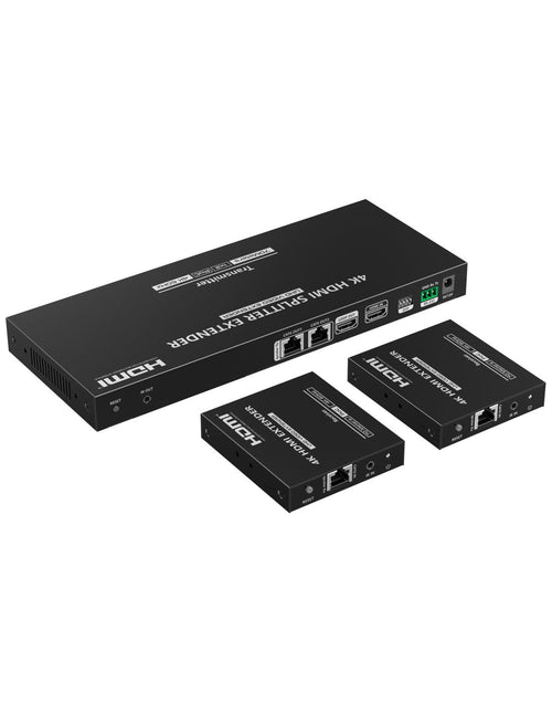 Splitter Extender HDMI 1x2 con IR su CAT6/6a/7 70 M
