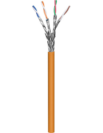 Matassa S/FTP Cavo Cat.7 Rame LSZH 100m Flessibile Arancione