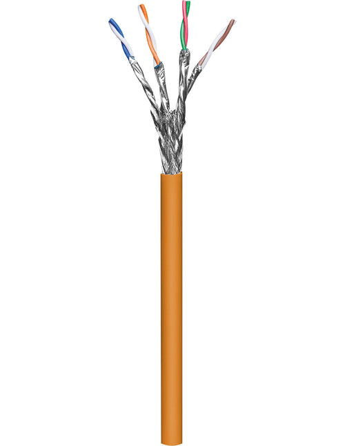 Matassa S/FTP Cavo Cat.7 Rame LSZH 100m Flessibile Arancione