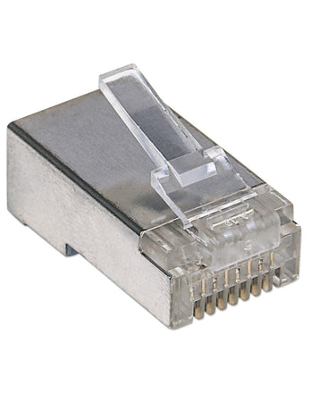 Confezione da 100 Plug Modulari RJ45 Cat.5e STP