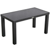 Salotto da Giardino con Divano da Esterno e Tavolino, Mobili da Giardino in Rattan Sintetico, Set 4 Pz, Grigio 860-166