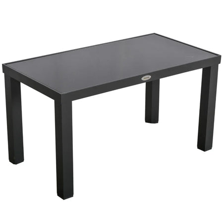 Salotto da Giardino con Divano da Esterno e Tavolino, Mobili da Giardino in Rattan Sintetico, Set 4 Pz, Grigio 860-166