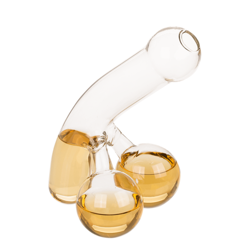 Decanter caraffa in vetro per bevande alcoliche vino a forma di pisello con palle