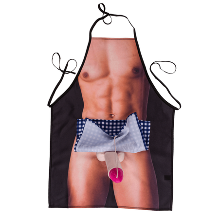 Grembiule da cucina con pisello peluche sorpresa per la festa di addio al nubilato celibato gadget per adulti 18+