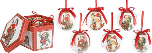 14 Palline Sfera Babbo Natale con Regali per albero di natale in plastica da Ø 7,5 cm con Pendaglio decorato Casa e cucina/Decorazioni per interni/Addobbi e decorazioni per ricorrenze/Decorazioni natalizie/Addobbi e decorazioni/Palle e palline MagiediNatale.it - Altamura, Commerciovirtuoso.it