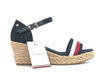 TOMMY HILFIGHER Sandalo donna Shimmery Ribbon Mid Desert Sky