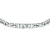 Bracciale MORELLATO uomo Motown acciaio / cristalli bianchi
