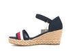 TOMMY HILFIGHER Sandalo donna Shimmery Ribbon Mid Desert Sky