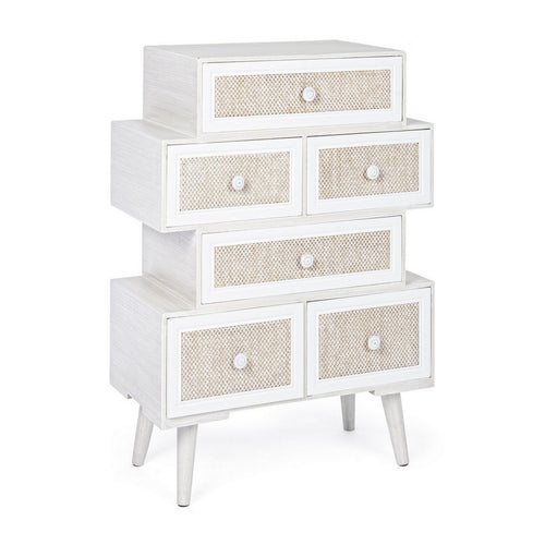 Cassettiera Montiel per interno, con 6 Cassetti, 66.5 x 36.5 x 76.5 cm