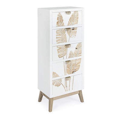 Cassettiera Folium con struttura in abete e mdf, 45 x 30 x109.5h cm