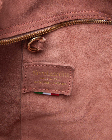 Nero Giardini borsa donna a tracolla in pelle scamosciata rosa E644145D671