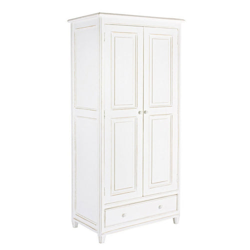 Armadio Colette in legno di mango, da 2 ante e 1 cassetto da 90 x 55 x 190 cm