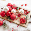 Palline in vetro per albero di natale Rosso decorazione natalizia
