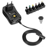 Alimentatore Universale Regolabile 12W AC/DC 3V-12V 1000 mA con 6 Spine DC Porta USB 1A