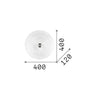 Plafoniera Classica Shell Vetro Ambra 3 Luci E27