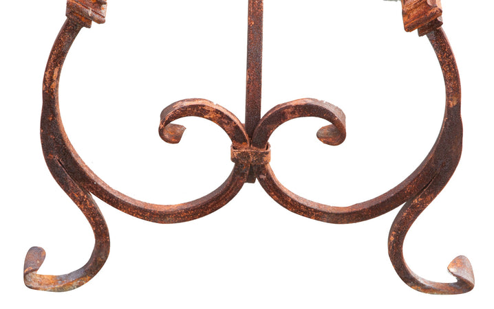 Biscottini Base Tavolo Biscottini Ferro Pieno Forgiato Mano Robustissima Design Naturale