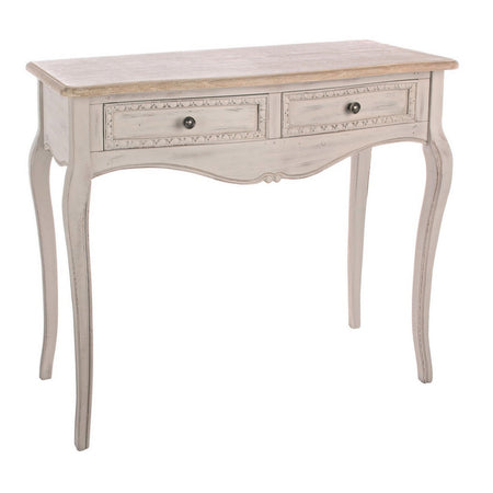 Consolle "Clarisse" struttura in legno paulownia con piano impiallacciato per interni