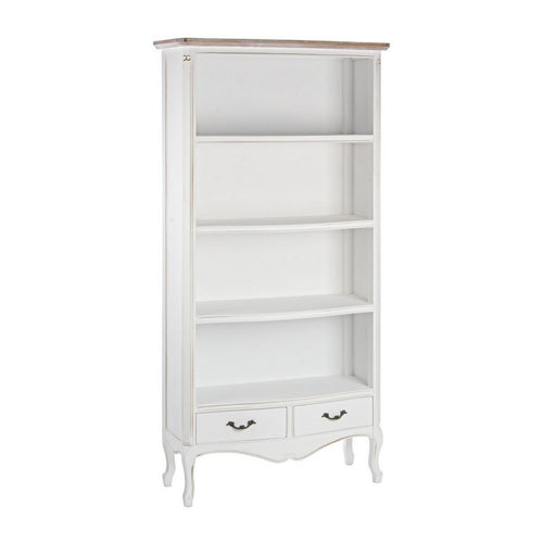 Libreria Justine struttura in legno paulownia colore bianco per interno