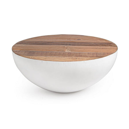 Tavolino "Lancaster" struttura in acciaio con piano in legno per interni