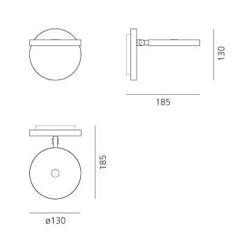 Artemide Demetra Faretto con Interruttore