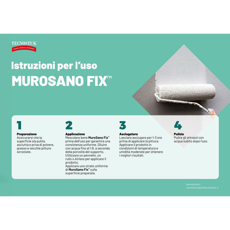 Tecnostuk MuroSano Fix – Fissativo antimuffa trasparente